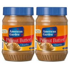 AMERICAN GARDEN PEANUT BUTTER CHUNKY 2 X 340G