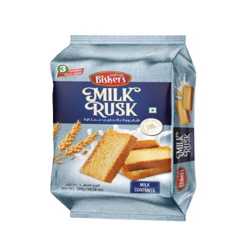 BISKERS MILK RUSK 2X300GM