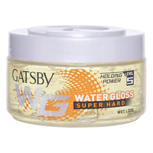 GATSBY WATER GLOSS SUPER HARD HAIR GEL WET LOOK 300GM 