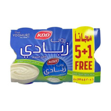 KDD YOGHURT FRESH FULL CREAM 200GM 5+1 FREE