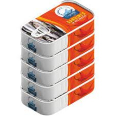 OCEANA SARDINE WITH RED CHILI 5 ×125 GM