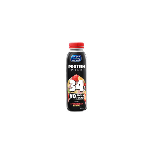 ALMARAI PROTEIN MILK STRAWBERRY BANANA NAS 400ML