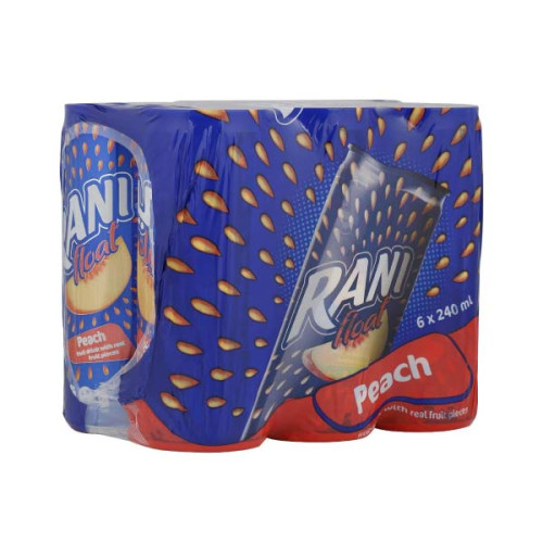 RANI FLOAT FRUIT DRINK PEACH 6 X 240ML 