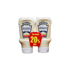 HEINZ MAYONNAISE 400GM 2S 20%OFF