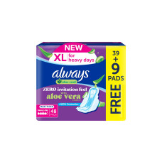 ALWAYS MAXI THICK PADS XL W/ ALOEVERA 39+9'S
