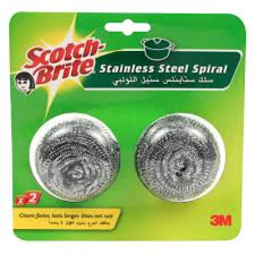 3M SCOTCHBRITE METALLIC SPIRALS 2S