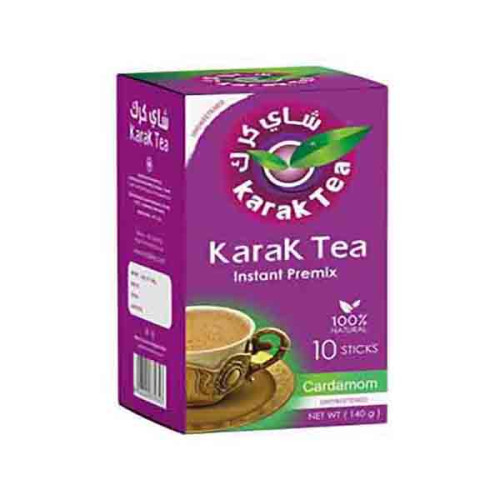 KARAK TEA INSTANT PREMIX WITH CARDAMON UNSWEETENED 10 X 14GM 