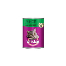 WHISKAS TASTY MINCE LAMB TUR/VEG CAT FOOD 400GM